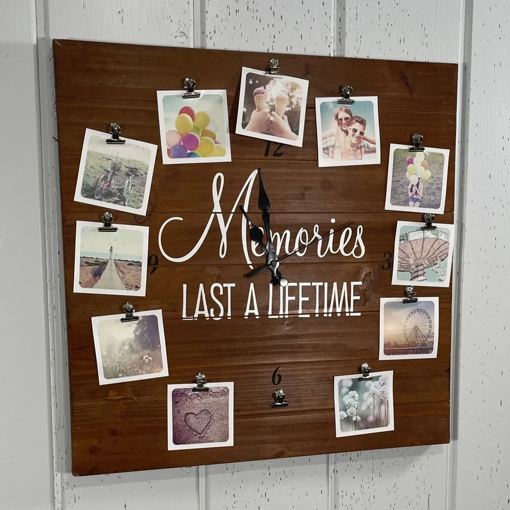 *NWT Custom Memory Board Wall Clock